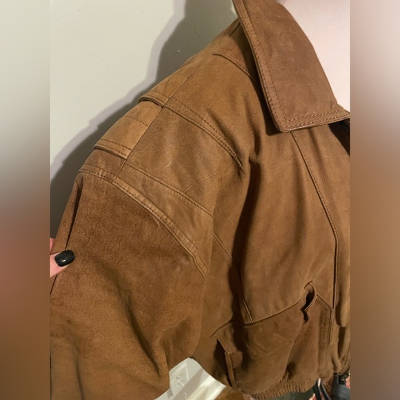 Vintage 1970’s Suede Bomber Jacket - Picture 8 of 9